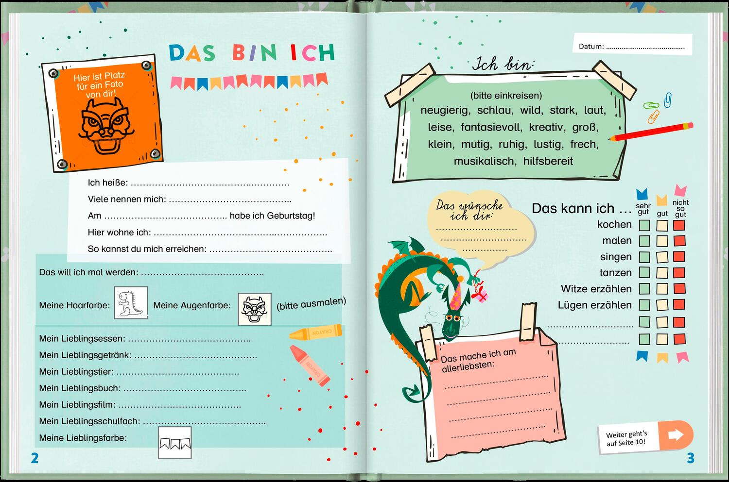 Bild: 4260308344053 | Meine Schulfreunde (Drachen) | Pattloch Verlag | Notizbuch | 64 S.