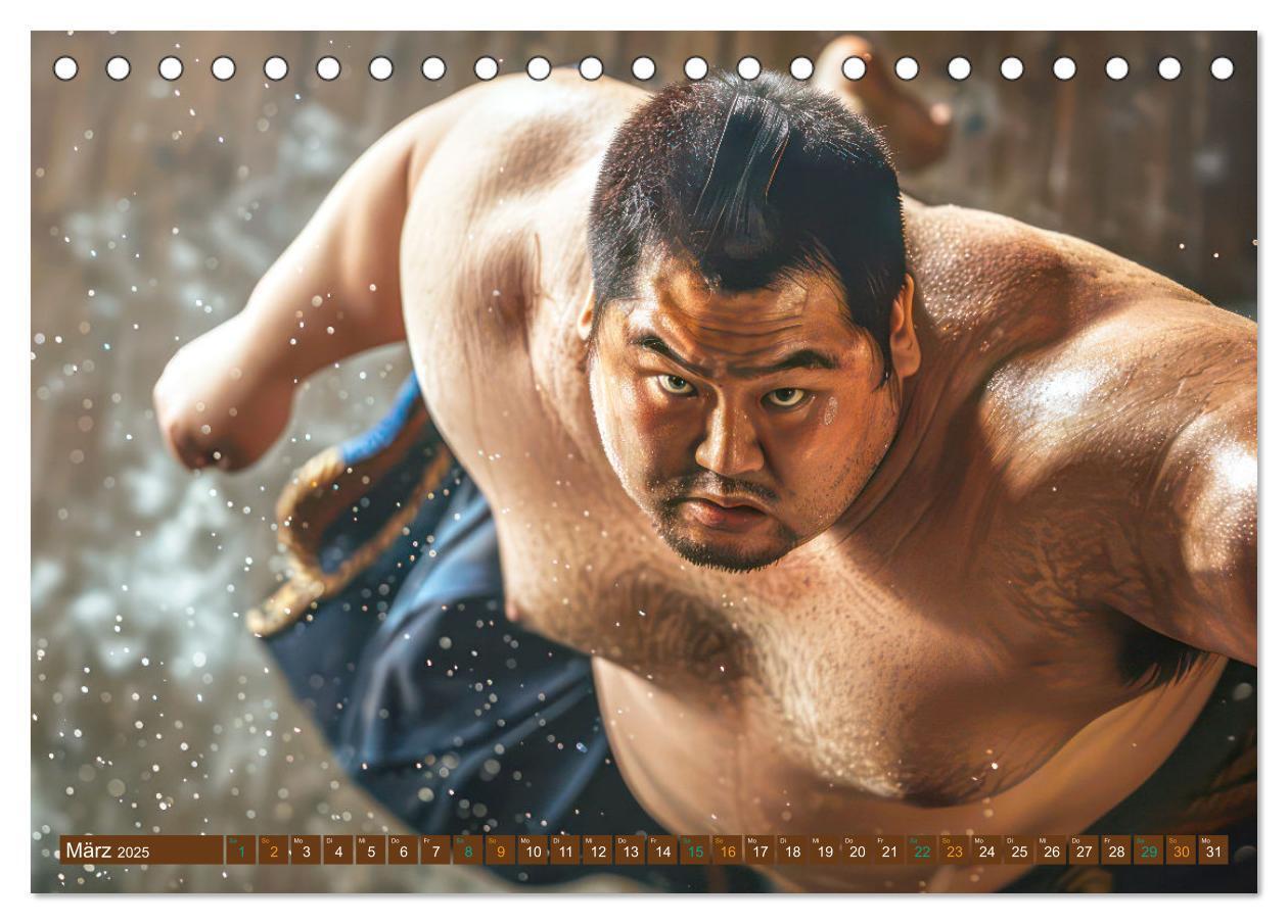 Bild: 9783383809965 | Sumo - Japans schwere Ringer (Tischkalender 2025 DIN A5 quer),...