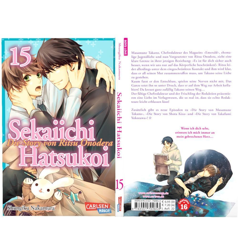 Bild: 9783551792853 | Sekaiichi Hatsukoi 15 | Boyslove-Story in der Manga-Redaktion | Buch