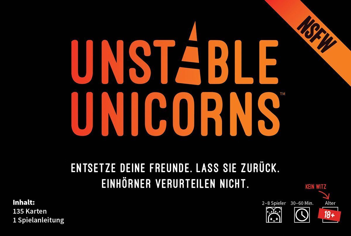 Cover: 3558380109815 | Unstable Unicorns NSFW | Ramy Badie | Spiel | Deutsch | 2023 | Asmodee