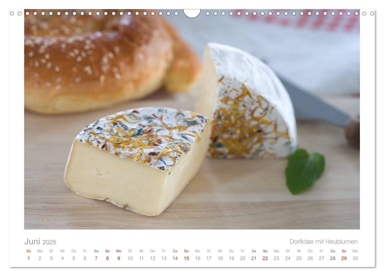 Bild: 9783435628285 | Der Käsekalender Edel und lecker (Wandkalender 2025 DIN A3 quer),...