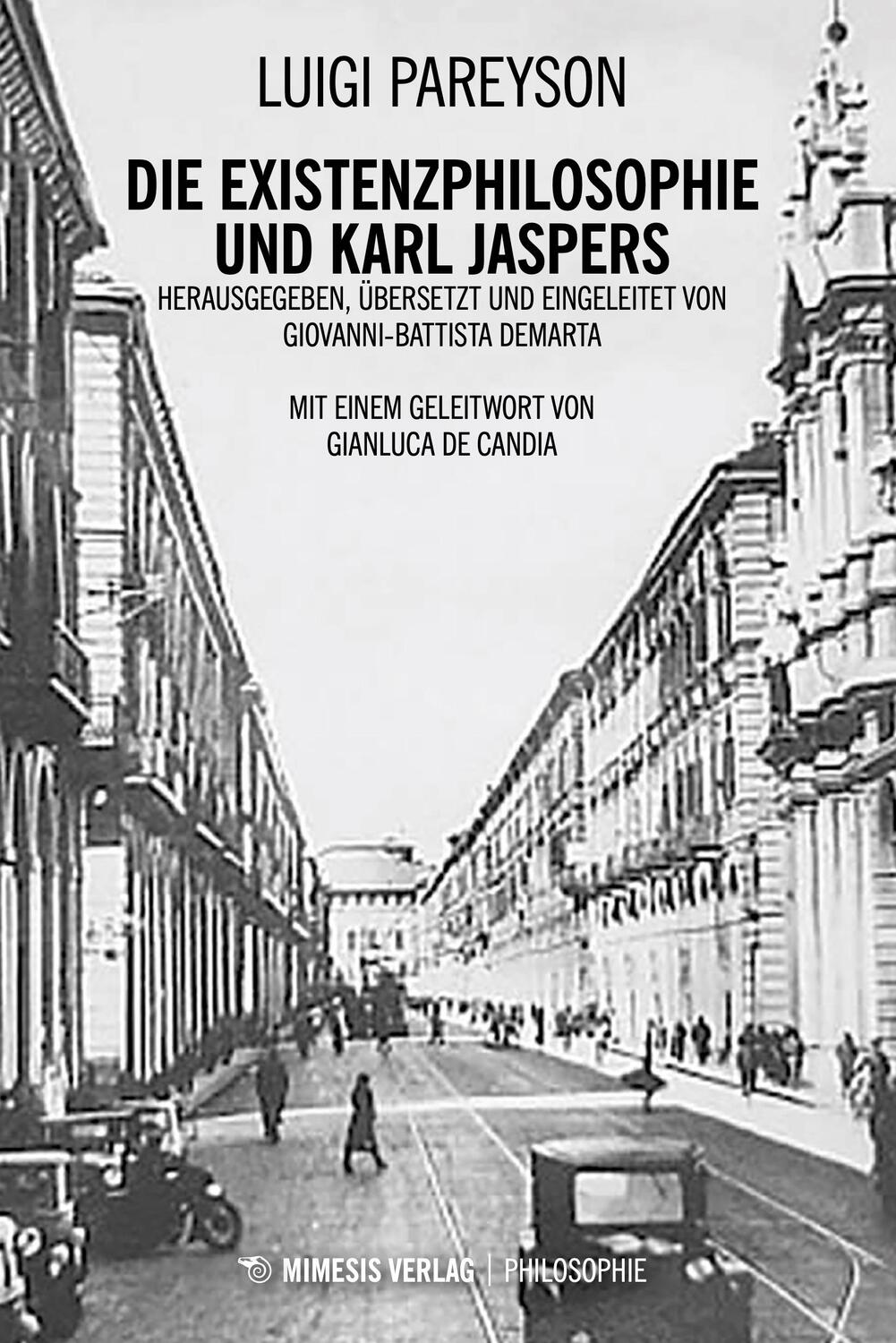 Cover: 9788894801163 | Die Existenzphilosophie und Karl Jaspers | Luigi Pareyson | Buch