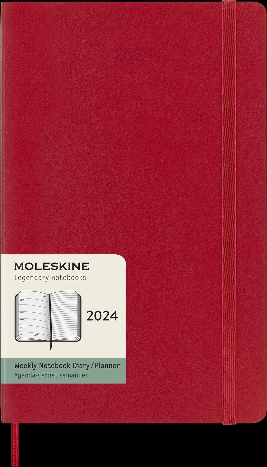 Cover: 8056598856675 | Moleskine 12 Monate Wochen Notizkalender 2024, L/A5, 1 Wo = 1...