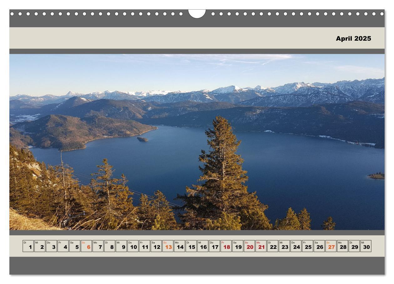 Bild: 9783383995958 | Walchensee Panorama (Wandkalender 2025 DIN A3 quer), CALVENDO...