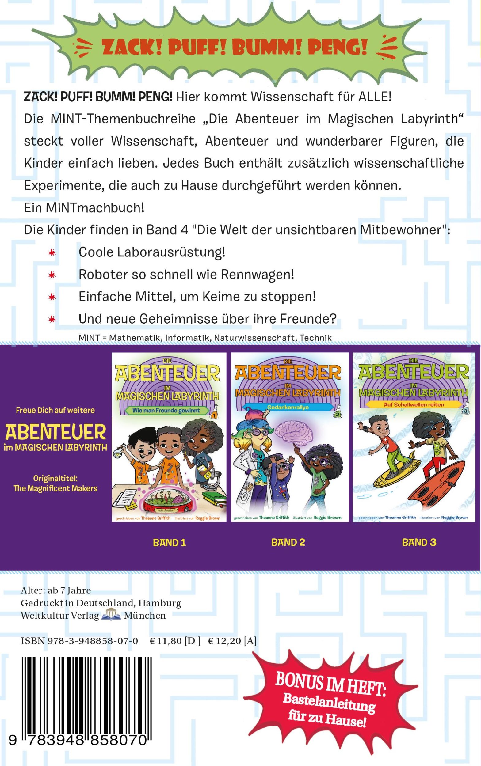 Rückseite: 9783948858070 | Die Welt der unsichtbaren Mitbewohner | Theanne Griffith (u. a.)