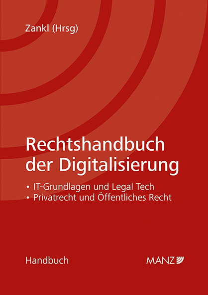 Cover: 9783214021627 | Rechtshandbuch der Digitalisierung | Wolfgang Zankl | Buch | 2021
