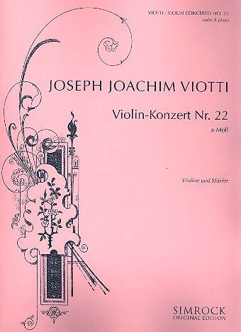 Cover: 9790221103451 | Concerto N. 22 La M. (Joachim) | Giovanni Battista Viotti | Buch