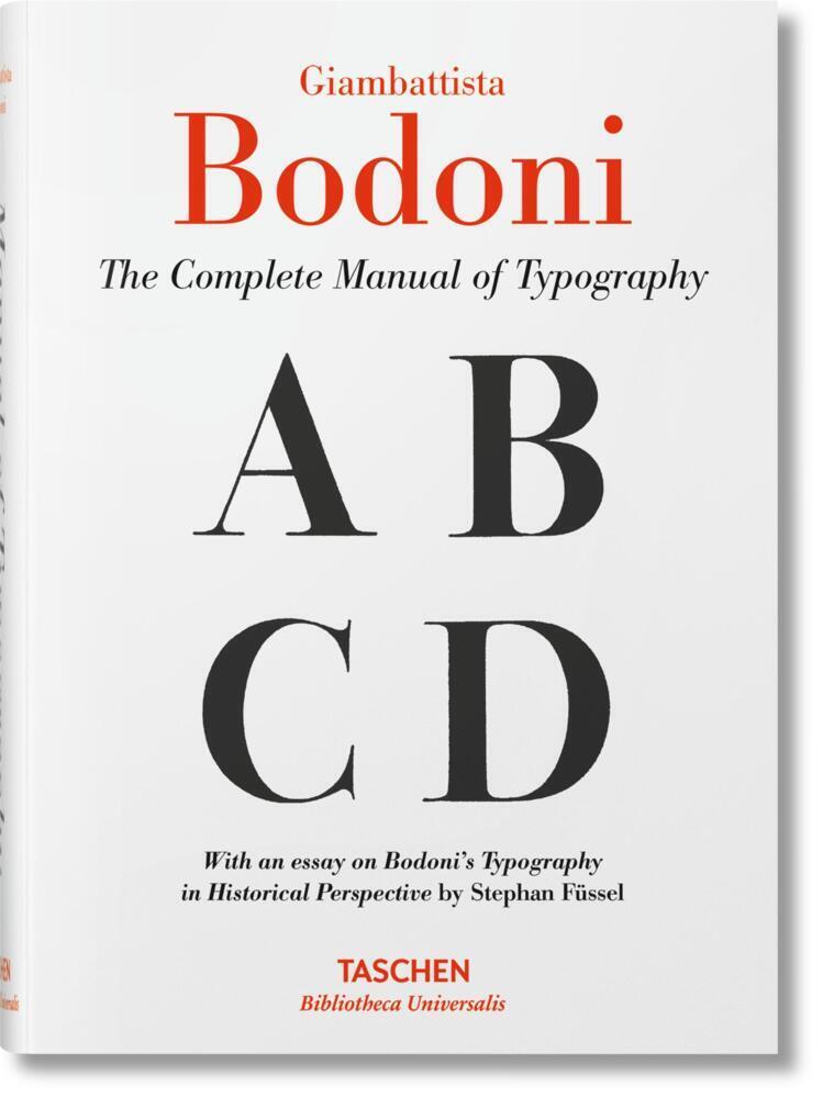Cover: 9783836520331 | Giambattista Bodoni. Das vollständige Handbuch der Typografie | Füssel