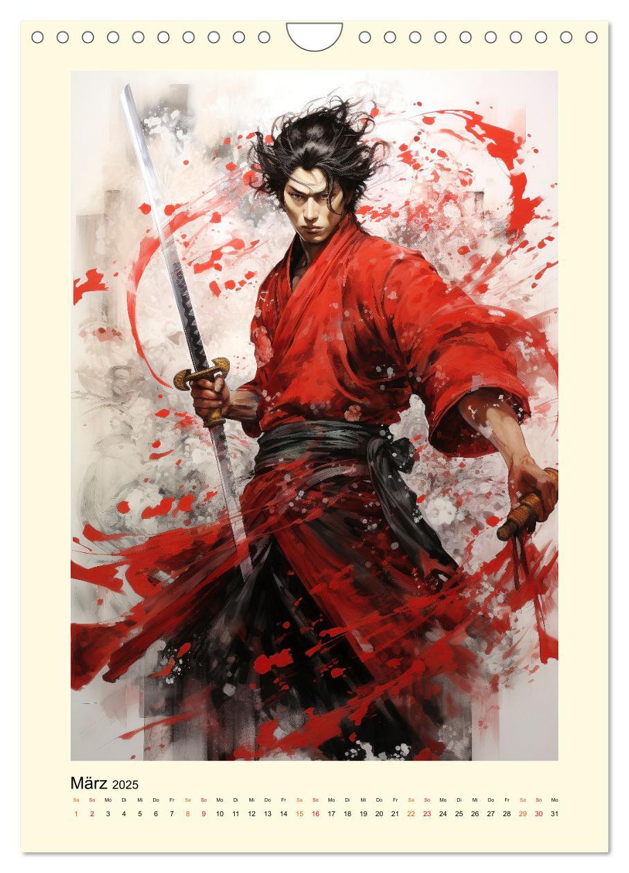 Bild: 9783435844326 | Samurai Helden (Wandkalender 2025 DIN A4 hoch), CALVENDO...