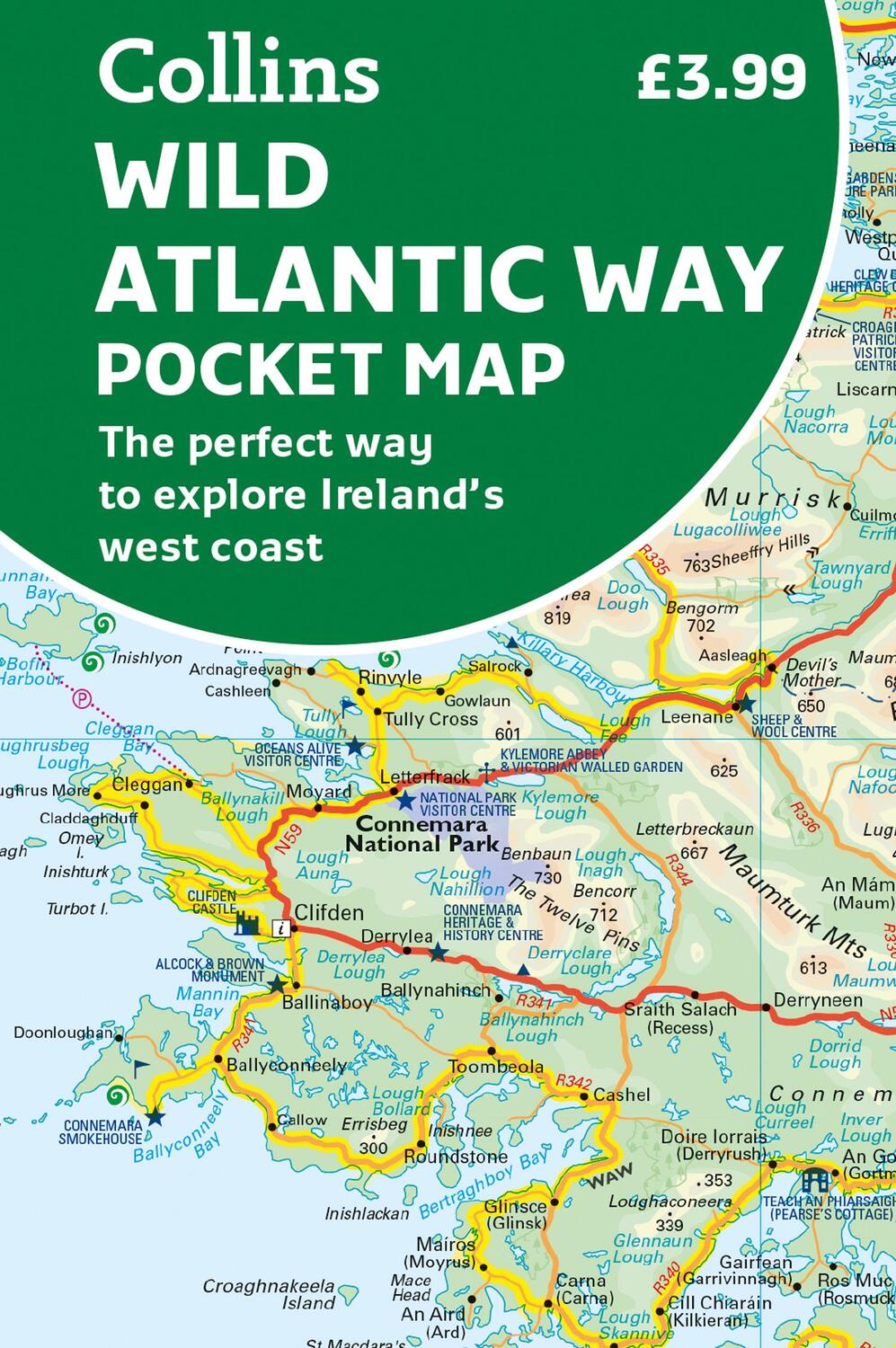 Cover: 9780008580001 | Wild Atlantic Way Pocket Map | Collins Maps | (Land-)Karte | Englisch