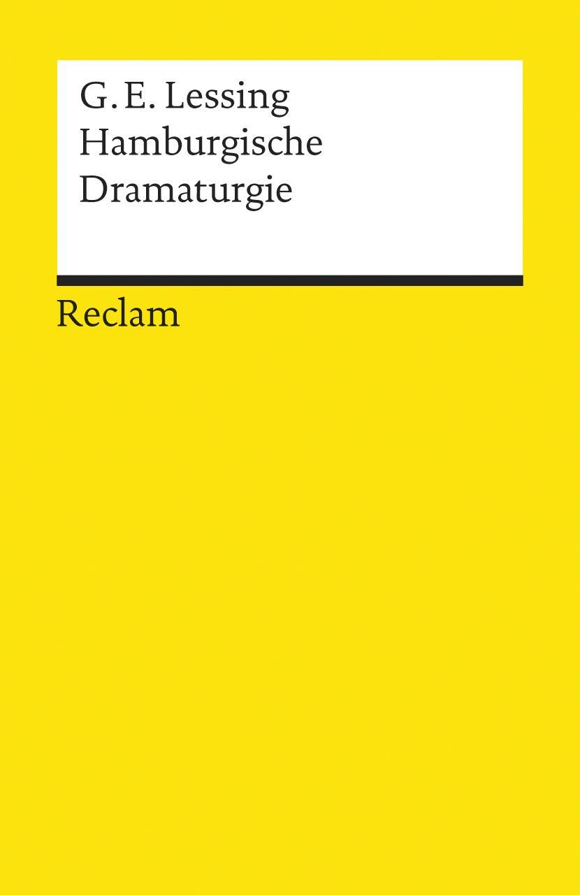 Cover: 9783150077382 | Hamburgische Dramaturgie | Gotthold Ephraim Lessing | Taschenbuch