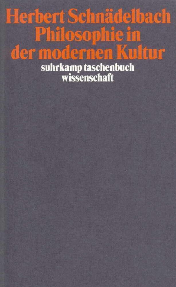 Cover: 9783518290651 | Philosophie in der modernen Kultur | Herbert Schnädelbach | Buch