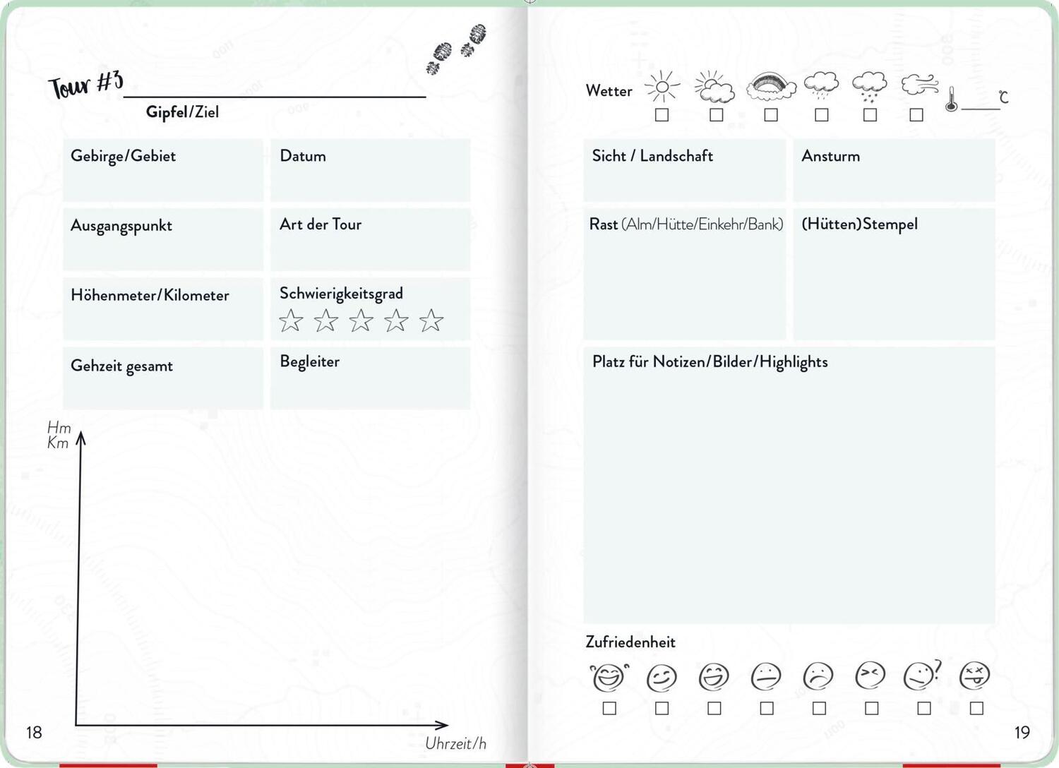 Bild: 4036442009932 | Wandertagebuch | Groh Verlag | Notizbuch | 96 S. | Deutsch | 2022