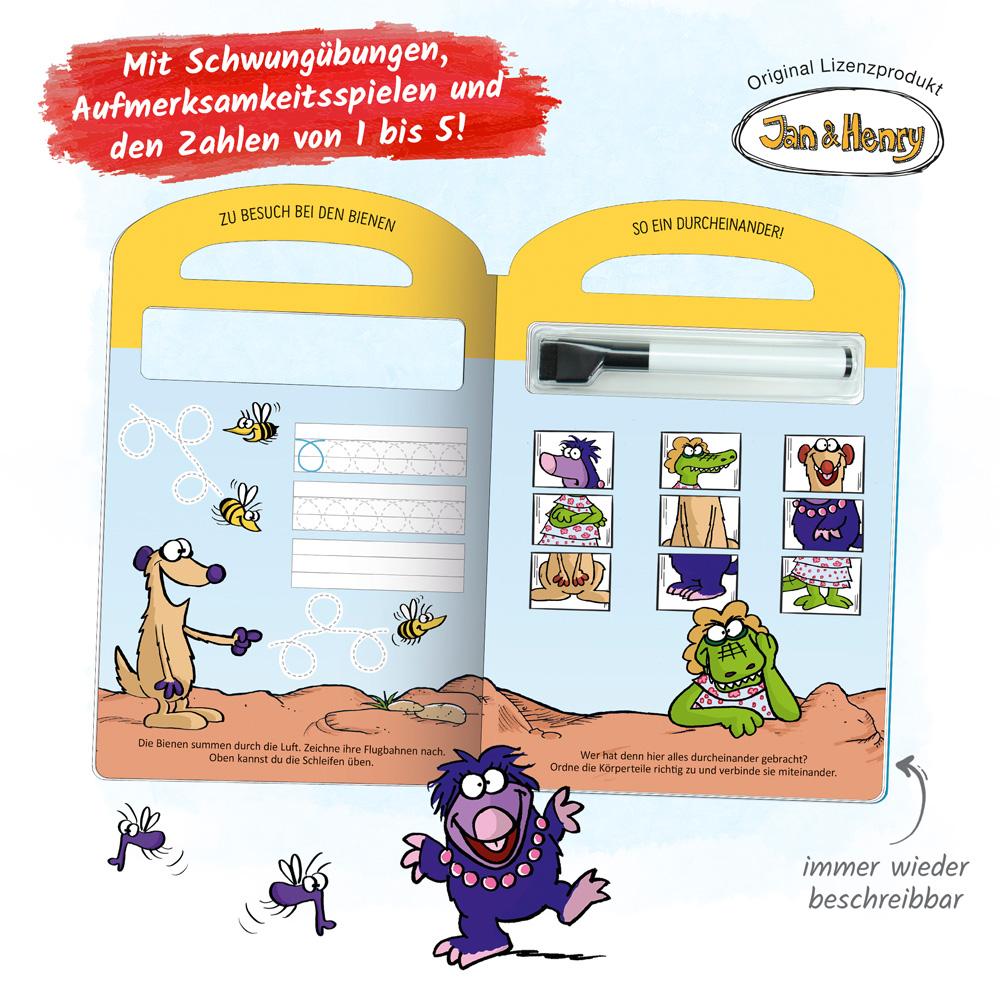 Bild: 9783965526242 | Trötsch Jan und Henry Schreib und wisch weg Pappenbuch Vorschulspiele