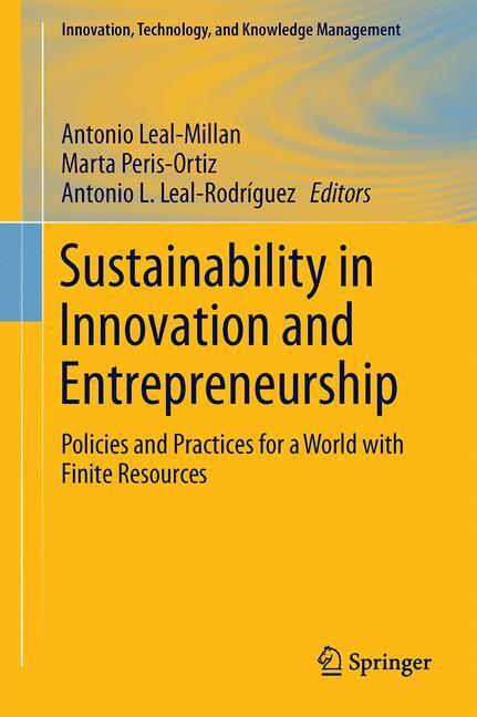 Cover: 9783319573175 | Sustainability in Innovation and Entrepreneurship | Buch | XII | 2017