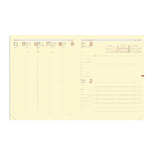 Bild: 3371010141418 | Kalender-Einlage Pre Prestige Note | Mit Eckperforation | Deutsch