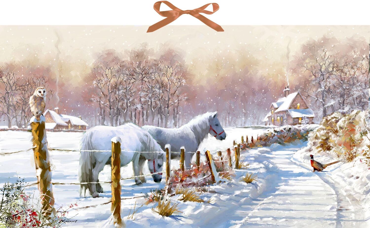 Cover: 4050003955537 | Wand-Adventskalender Puzzle - Winterponys | Richard McNeil | Kalender