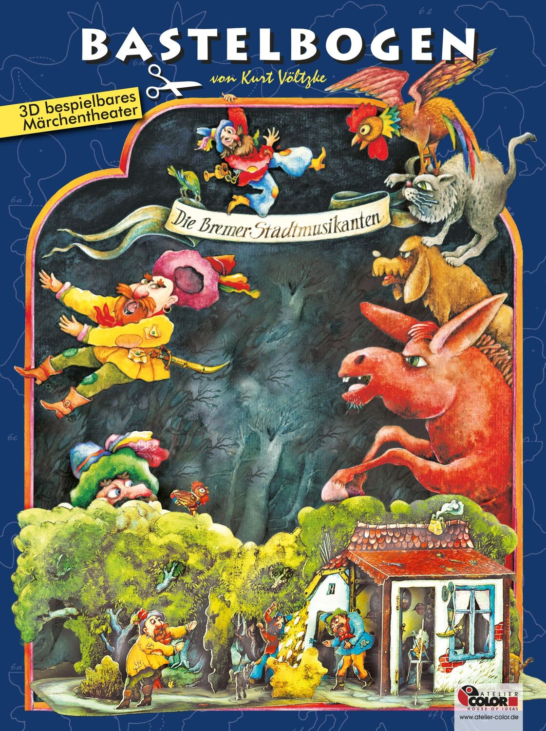 Cover: 4280000272058 | Die Bremer Stadtmusikanten Bastelbogen | ATELIER COLOR | Spiel | 2012