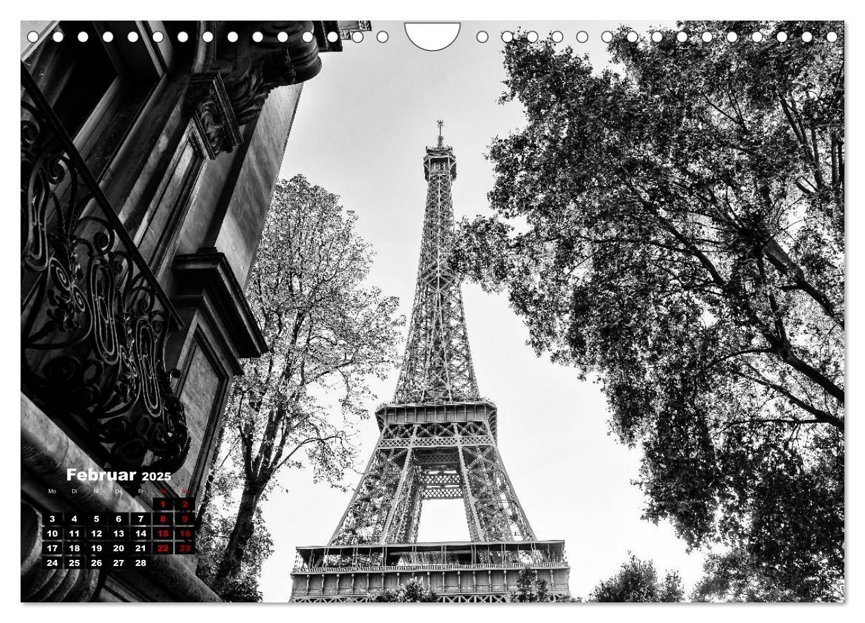 Bild: 9783435367733 | Paris-Impressionen in Schwarz-Weiß (Wandkalender 2025 DIN A4 quer),...