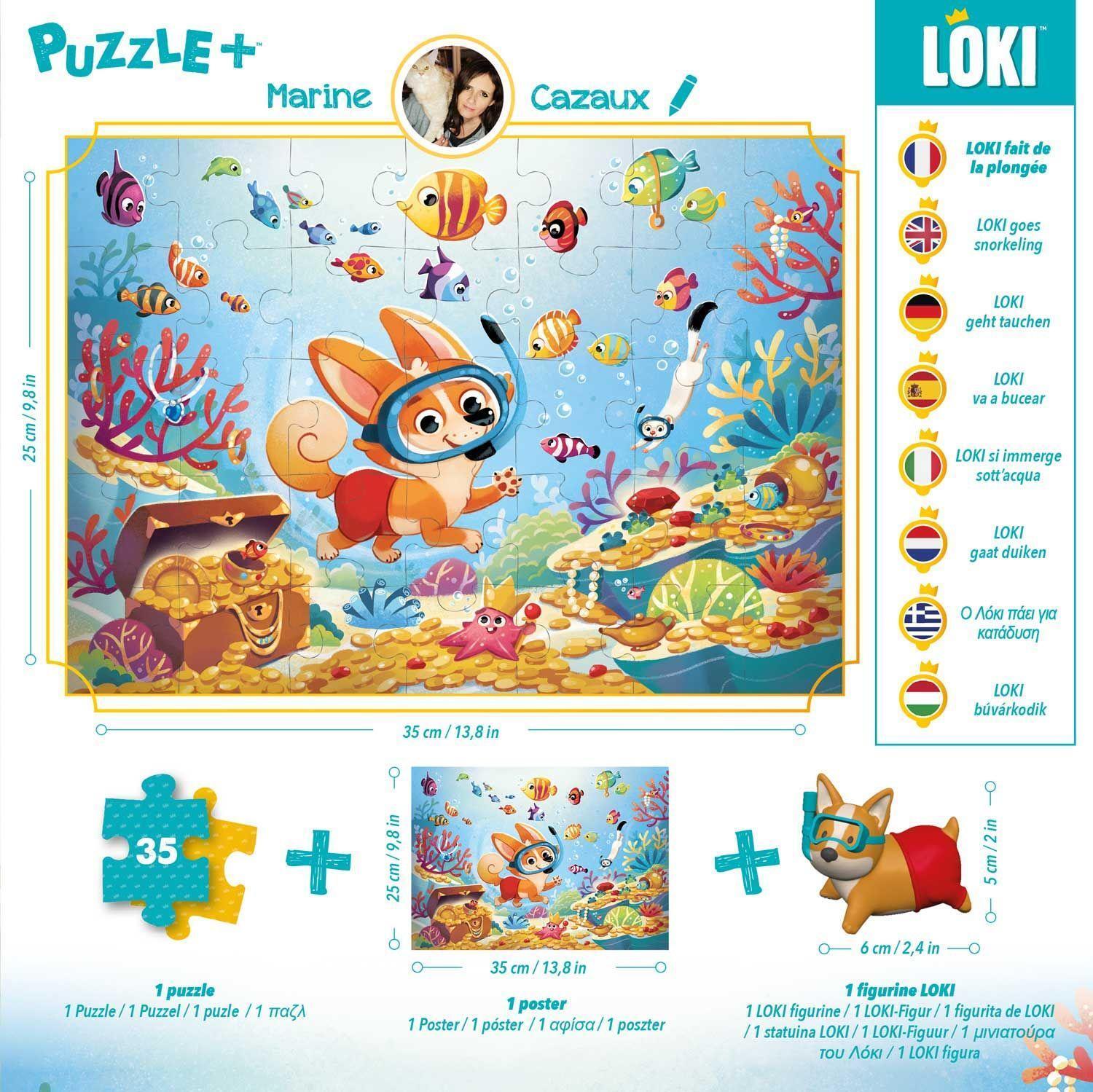 Bild: 3760175519239 | Loki Puzzle Tauchen | Marine Cazaux | Spiel | 519239 | Deutsch | 2022