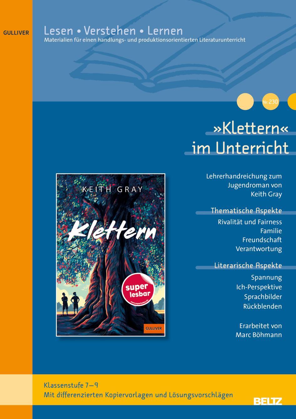Cover: 9783407824127 | »Klettern« im Unterricht | Marc Böhmann | Broschüre | 32 S. | Deutsch