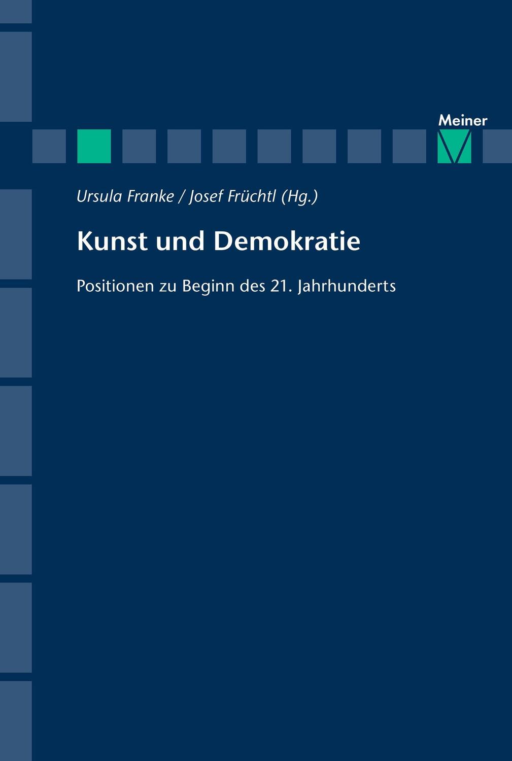 Cover: 9783787316670 | Kunst und Demokratie | Positionen zu Beginn des 21. Jahrhunderts