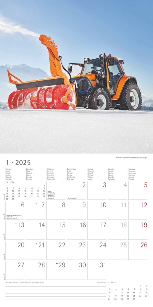 Bild: 4251732340964 | Alpha Edition - Traktoren 2025 Broschürenkalender, 30x30cm,...