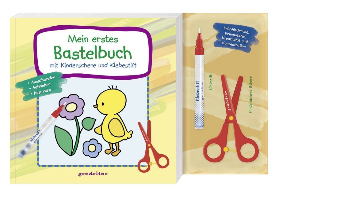 Cover: 9783811235434 | Mein erstes Bastelbuch mit Kinderschere und Klebestift (Küken) | Buch