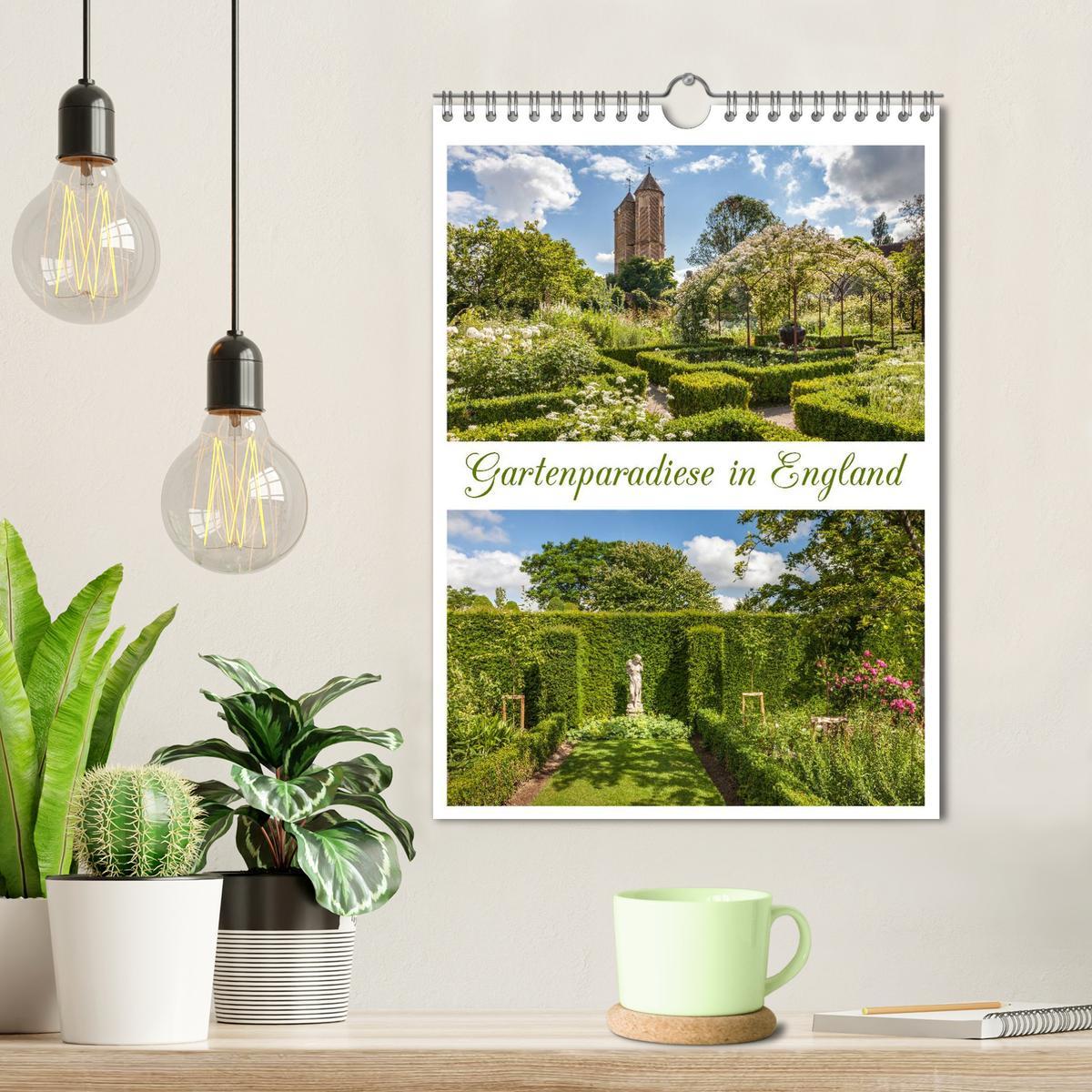 Bild: 9783457034040 | Gartenparadiese in England (Wandkalender 2025 DIN A4 hoch),...