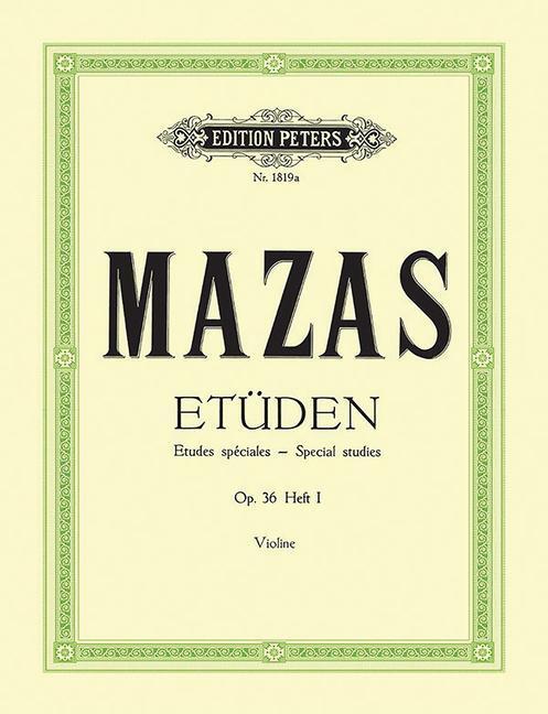 Cover: 9790014008239 | Etüden op. 36 / Etudes spéciales | Jacques-Féréol Mazas | Broschüre