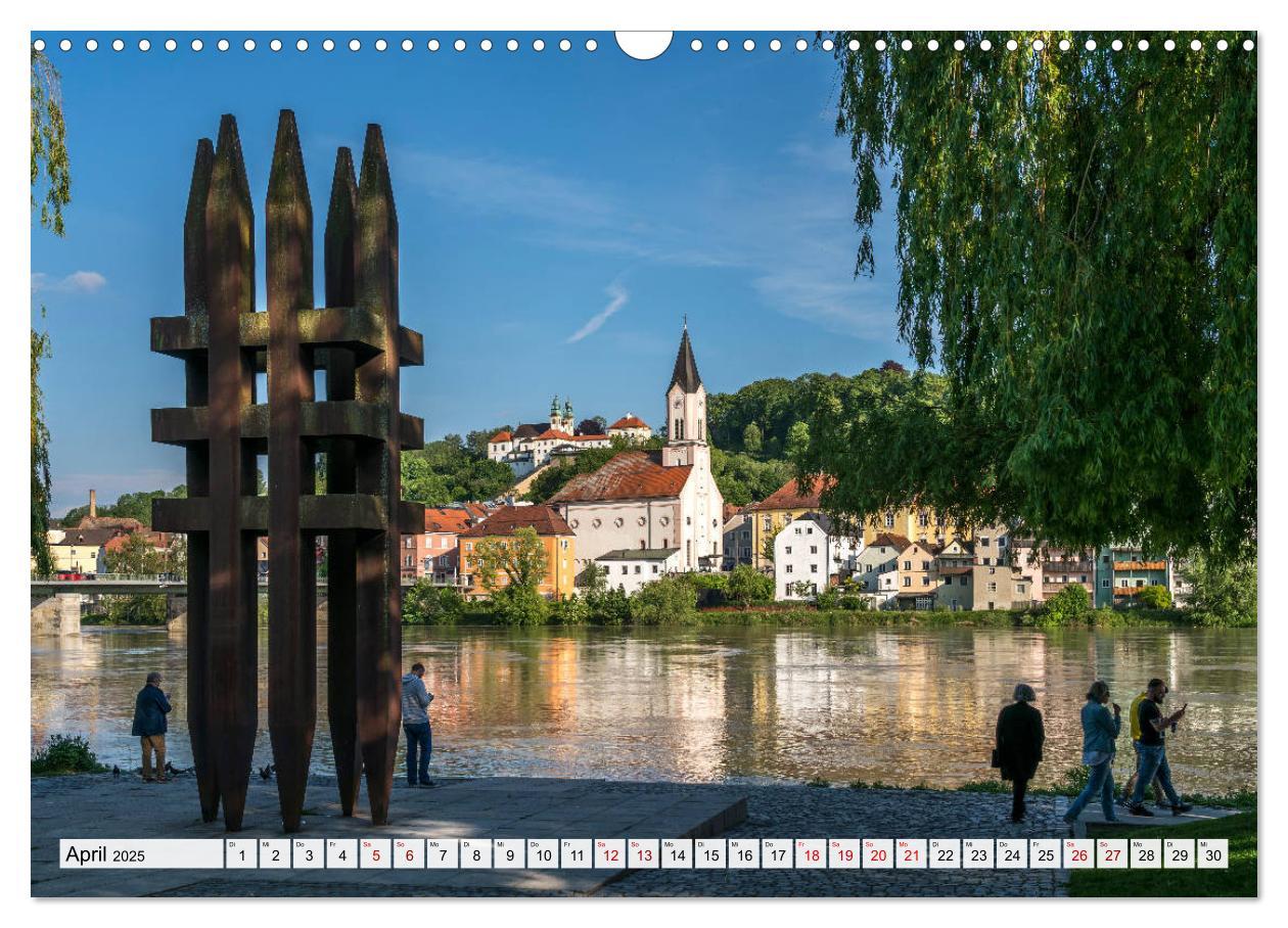 Bild: 9783435220670 | Drei Flüsse Stadt Passau (Wandkalender 2025 DIN A3 quer), CALVENDO...