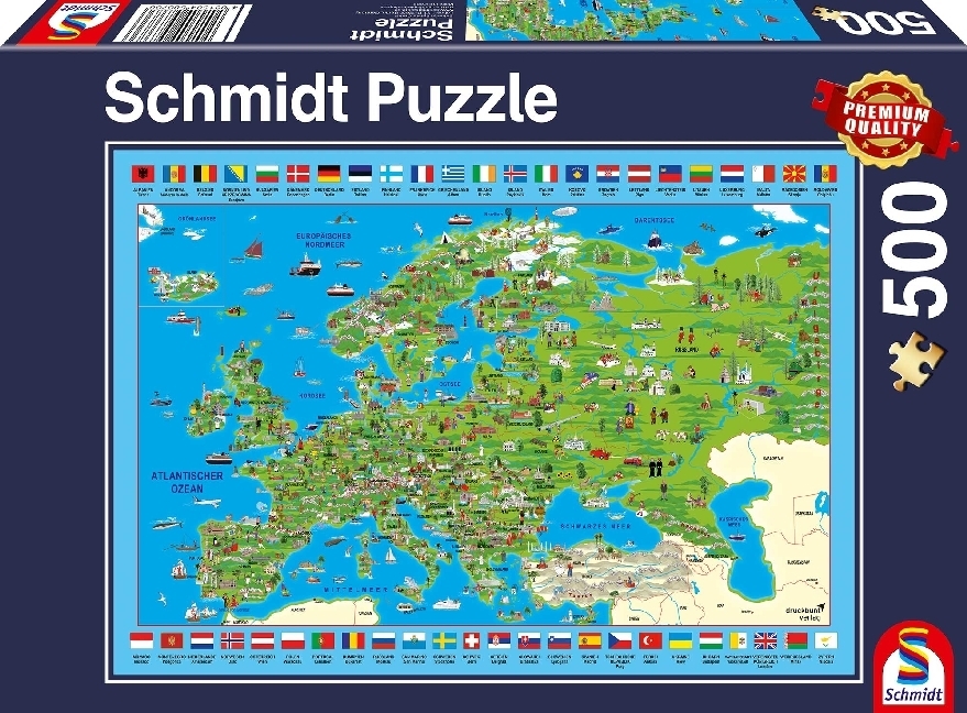 Cover: 4001504583736 | Europa entdecken (Puzzle) | Spiel | In Spielebox | 2019 | Schmidt