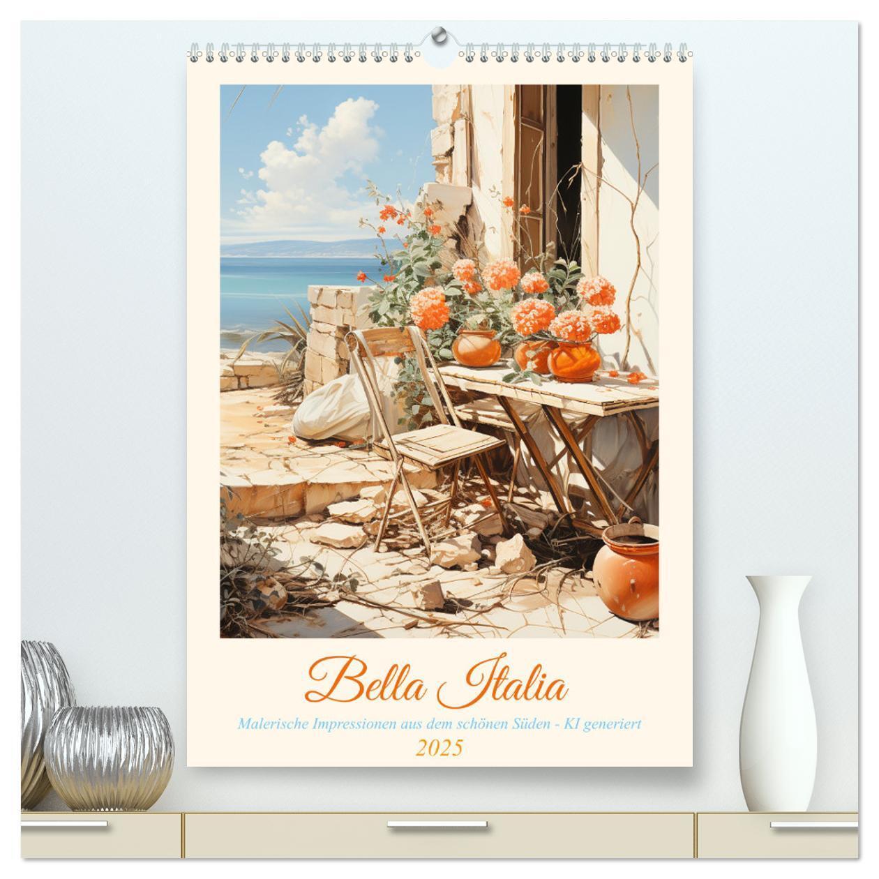 Cover: 9783435860869 | Bella Italia (hochwertiger Premium Wandkalender 2025 DIN A2 hoch),...