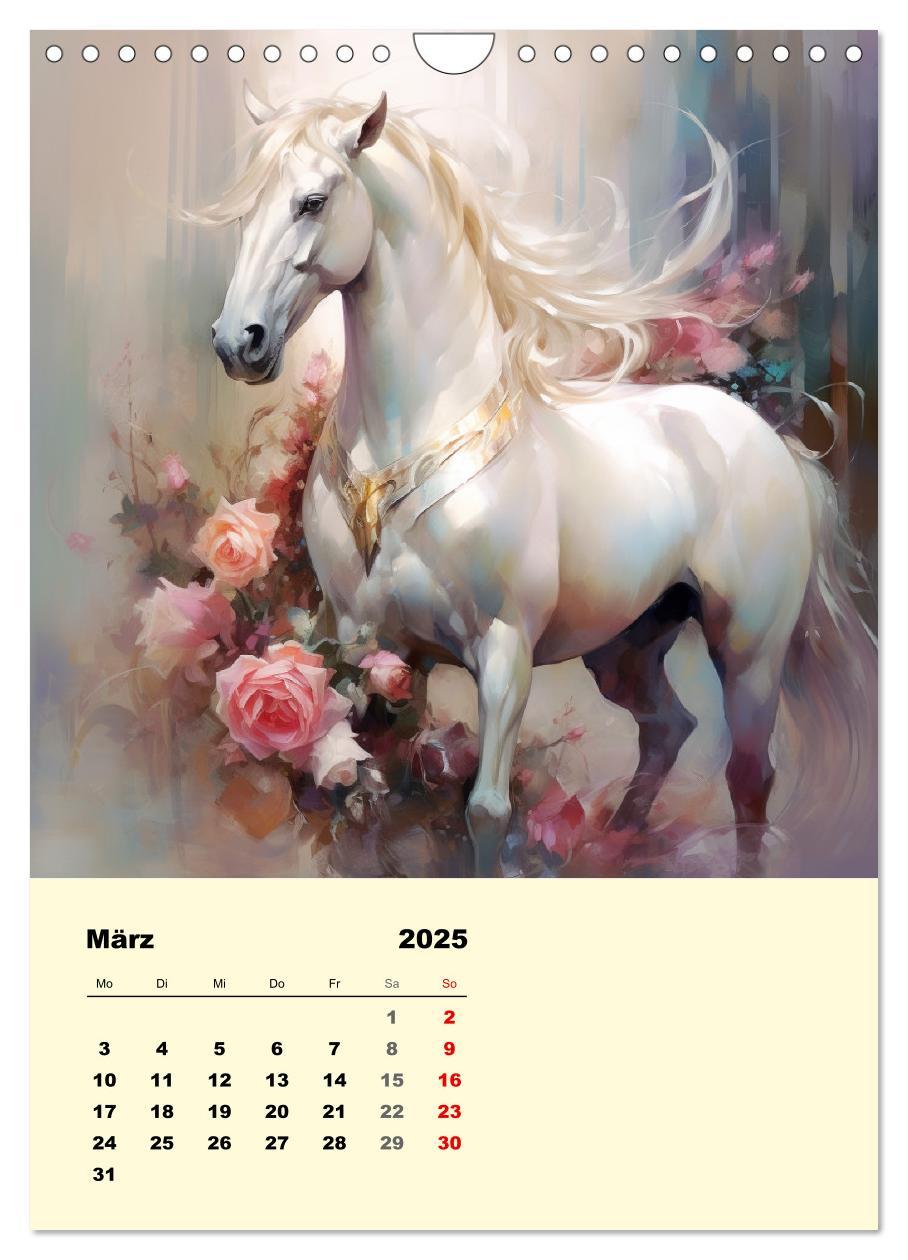 Bild: 9783435867370 | Pferde im romantischen Barockstil (Wandkalender 2025 DIN A4 hoch),...