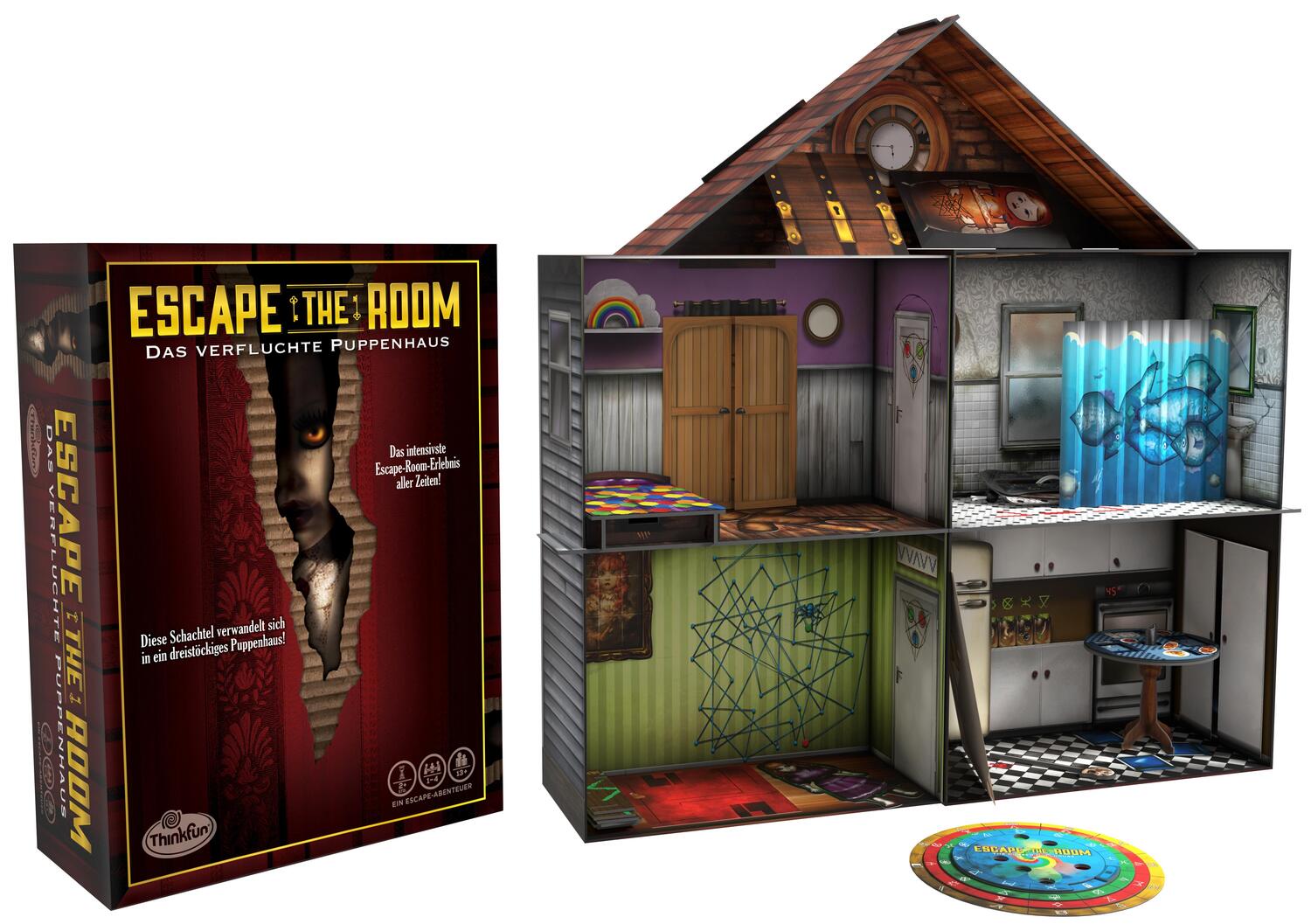 Cover: 4005556763719 | Escape the Room 3 - Das verfluchte Puppenhaus | Spiel | Deutsch | 2020