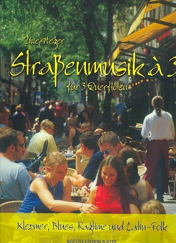 Cover: 9790204547777 | Straßenmusik à 3 für Querflöten, Spielpartitur. Bd.1 | Uwe Heger