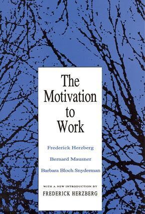 Cover: 9781560006343 | Motivation to Work | Frederick Herzberg | Taschenbuch | Englisch