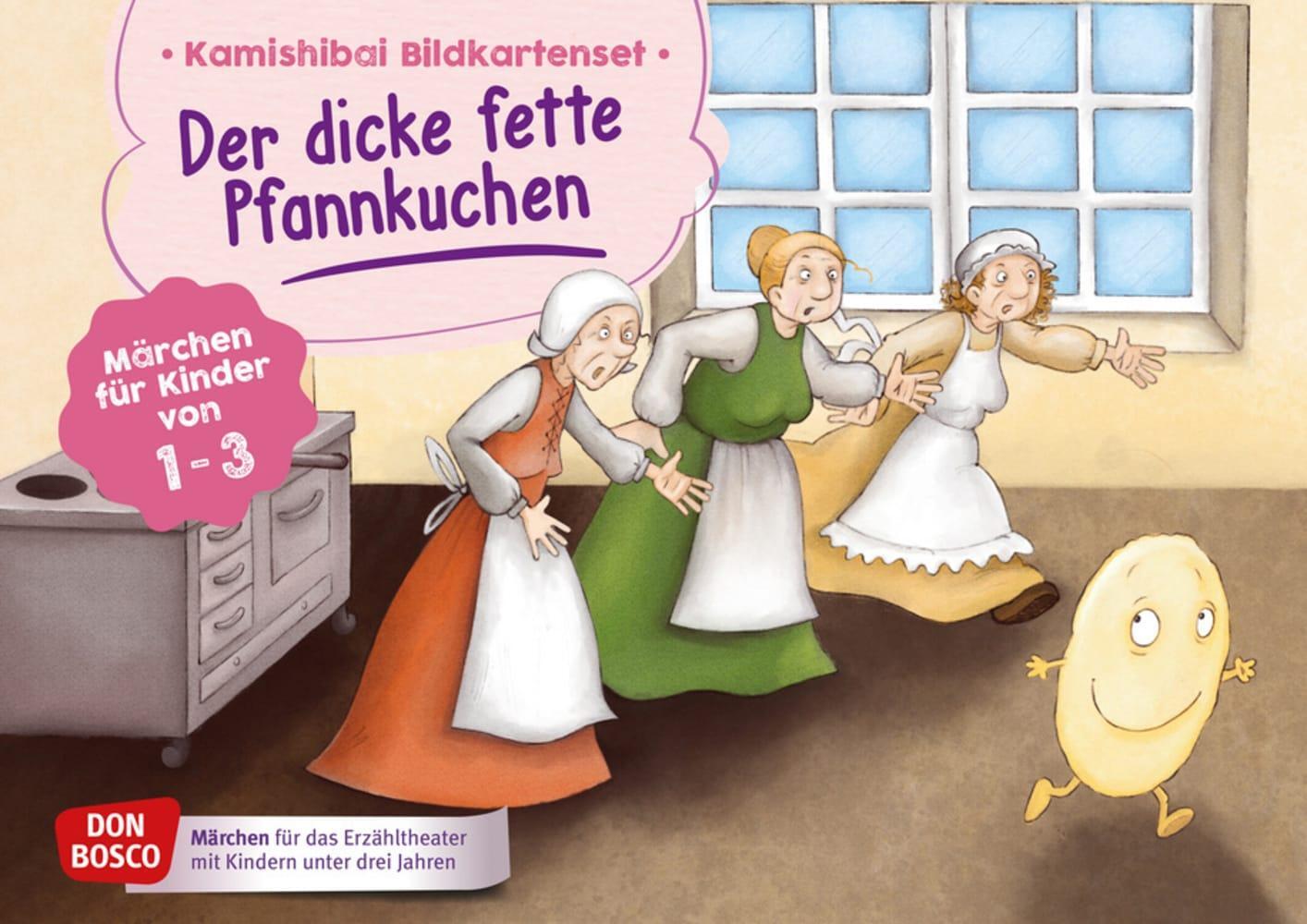 Cover: 4260179515514 | Der dicke fette Pfannkuchen. Kamishibai Bildkartenset. | Box | 7 S.