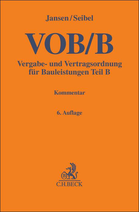 Cover: 9783406817502 | VOB/B | Vergabe- und Vertragsordnung für Bauleistungen Teil B | Buch