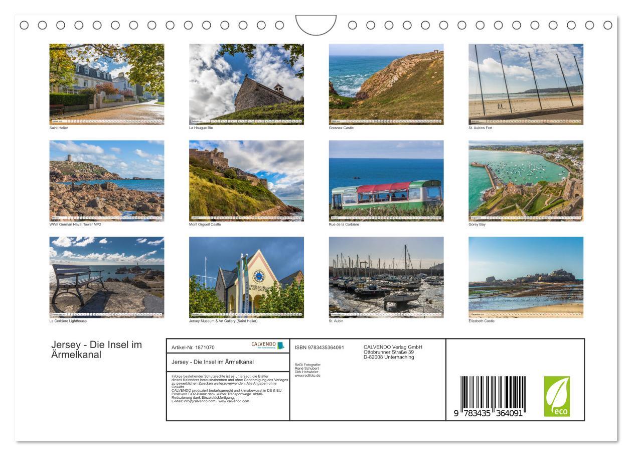 Bild: 9783435364091 | Jersey - Die Insel im Ärmelkanal (Wandkalender 2025 DIN A4 quer),...