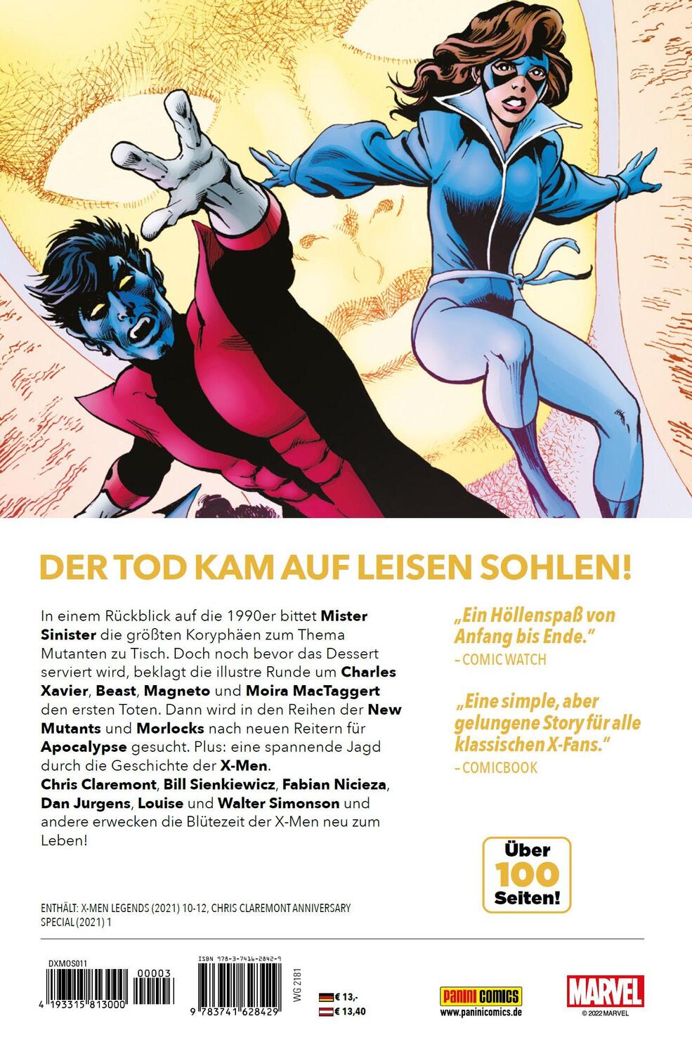 Rückseite: 9783741628429 | X-Men Legends | Bd. 3: Sinistre Tafelrunde | Fabian Nicieza (u. a.)