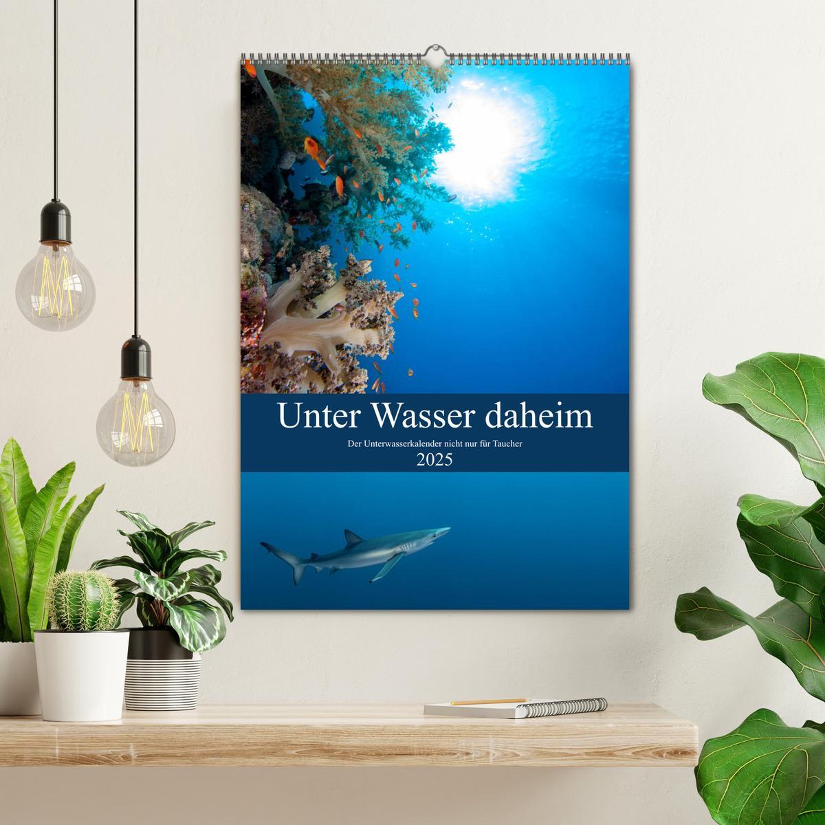 Bild: 9783435989423 | Unter Wasser daheim (Wandkalender 2025 DIN A2 hoch), CALVENDO...