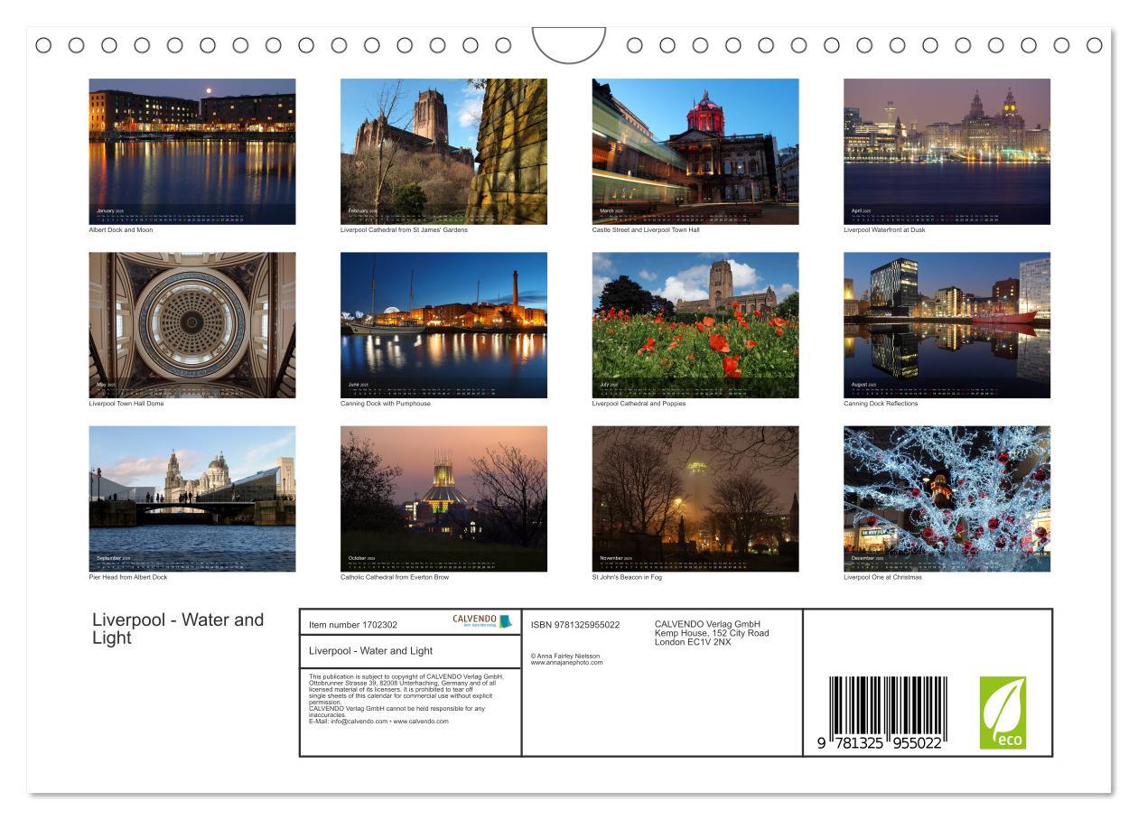 Bild: 9781325955022 | Liverpool - Water and Light (Wall Calendar 2025 DIN A4 landscape),...