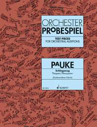 Cover: 9790001081436 | Orchester-Probespiel Pauke / Schlagzeug | Hans Jochen Ulrich (u. a.)