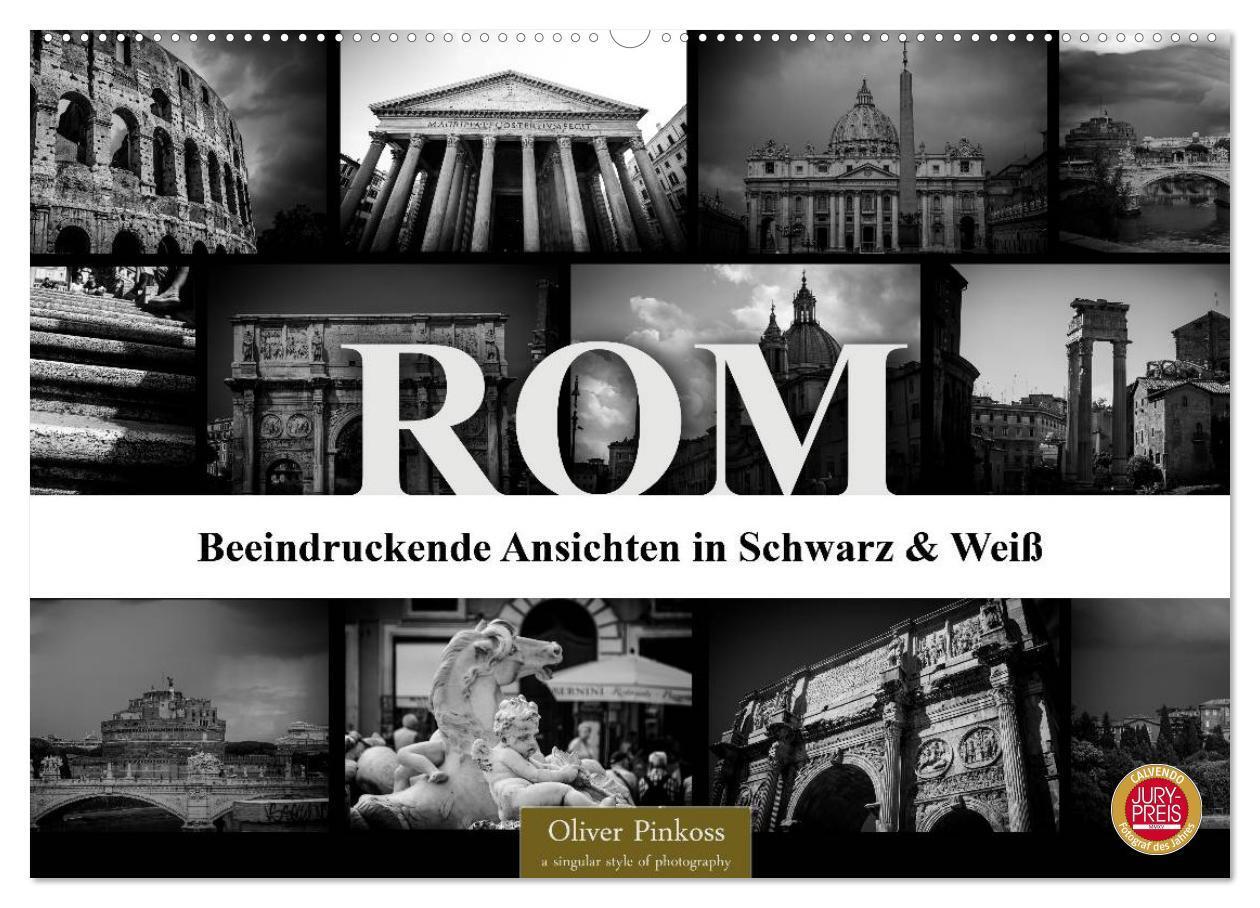 Cover: 9783383450150 | ROM - Ansichten in Schwarz und Weiß (Wandkalender 2024 DIN A2...