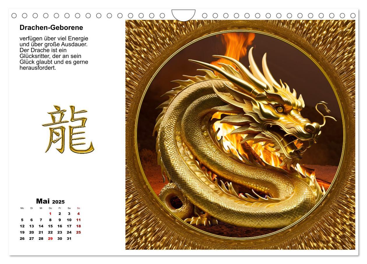 Bild: 9783457225141 | Chinesische Sternzeichen (Wandkalender 2025 DIN A4 quer), CALVENDO...