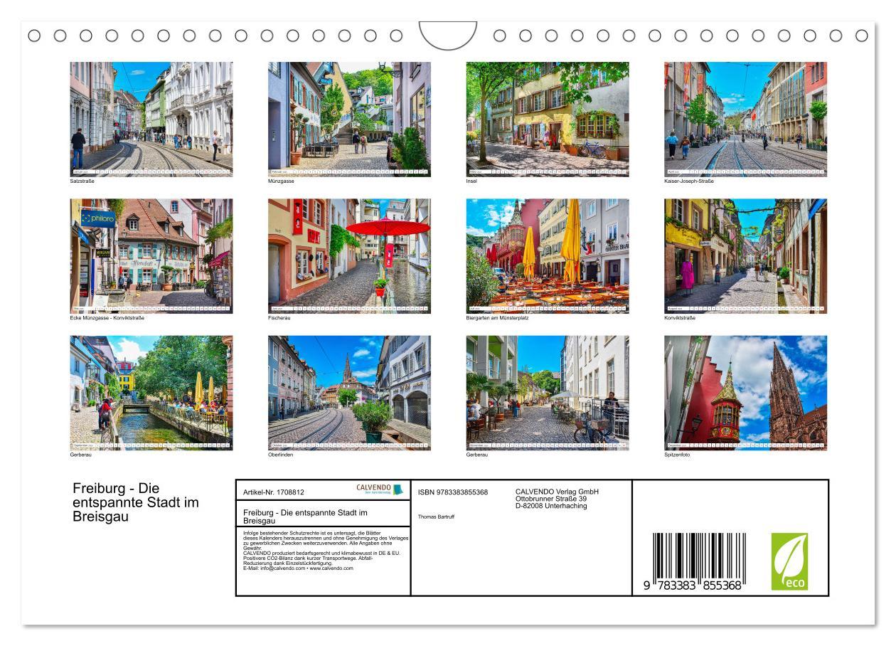 Bild: 9783383855368 | Freiburg - Die entspannte Stadt im Breisgau (Wandkalender 2025 DIN...