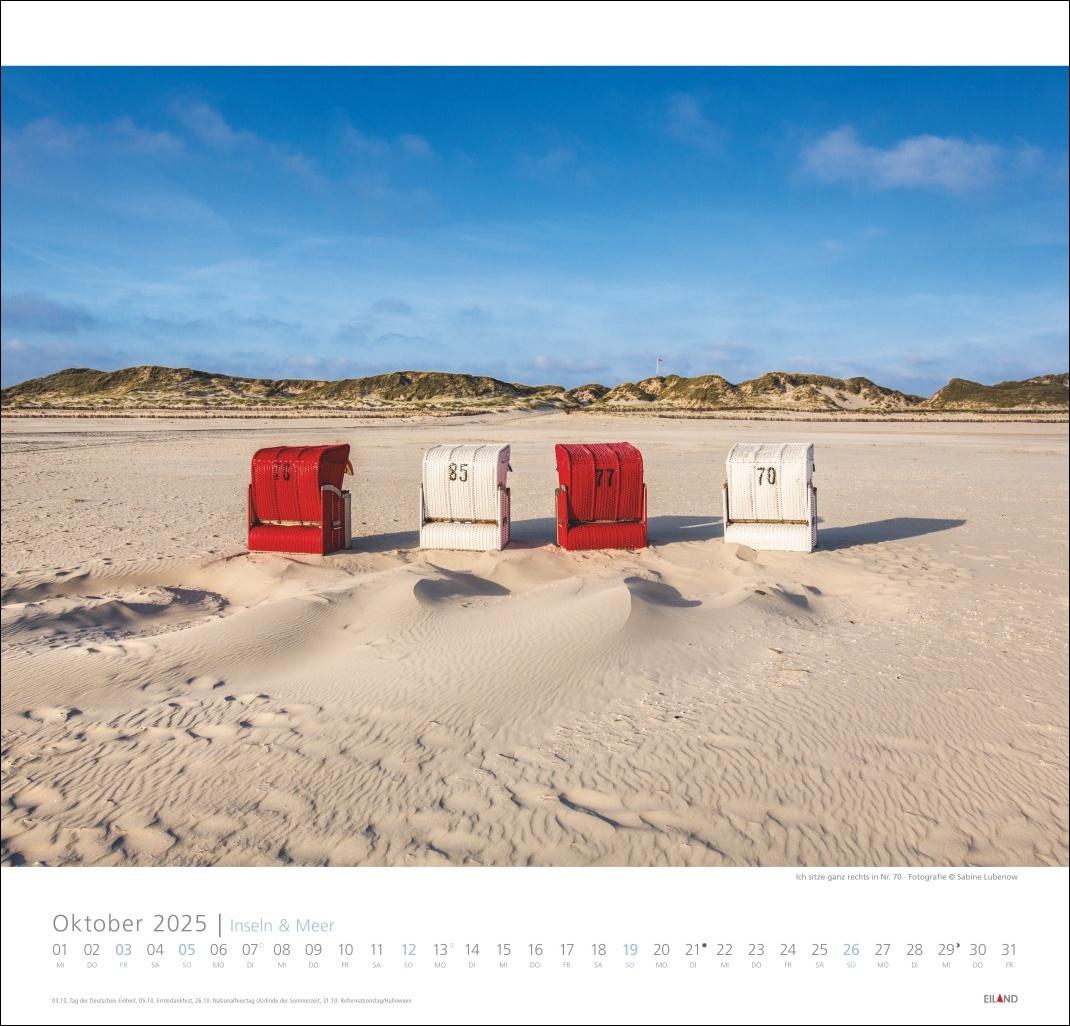 Bild: 9783964023247 | Inseln und Meer Edition Kalender 2025 | Eiland | Kalender | 13 S.