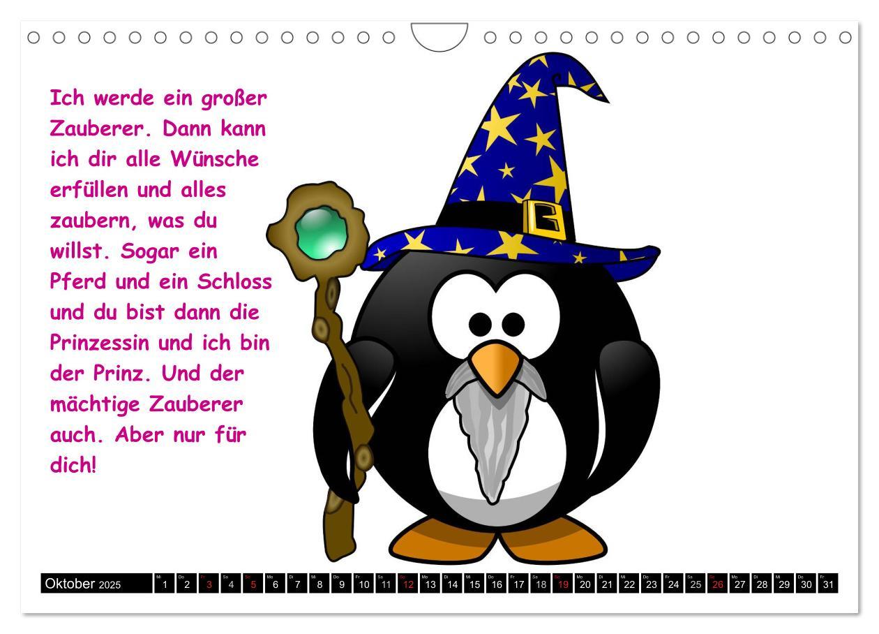 Bild: 9783435727483 | Pinguin-Elfe (Wandkalender 2025 DIN A4 quer), CALVENDO Monatskalender