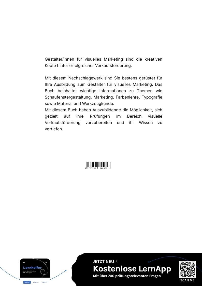 Rückseite: 9783347794337 | Visuelles Marketing | Yannick Schneider | Taschenbuch | Paperback